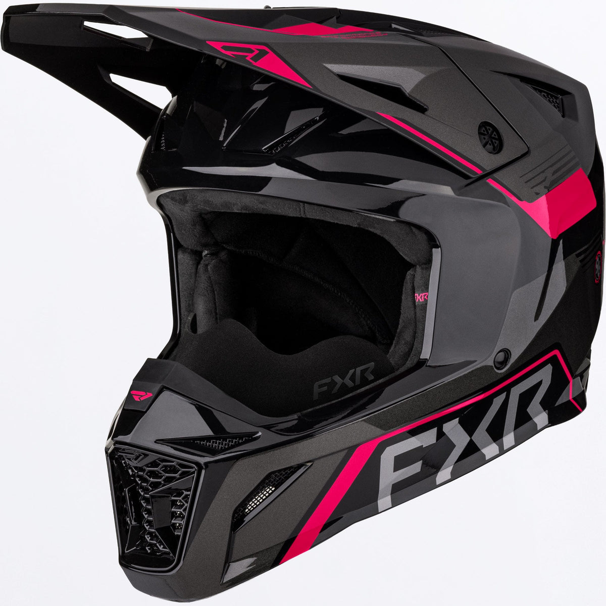 FXR Apex Snow Skoterhjälm i Razz