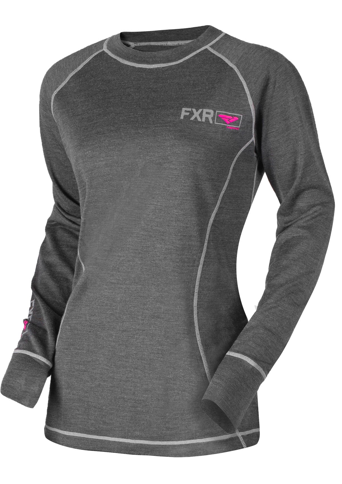 FXR Dam Vapour 50% Merino LS Top