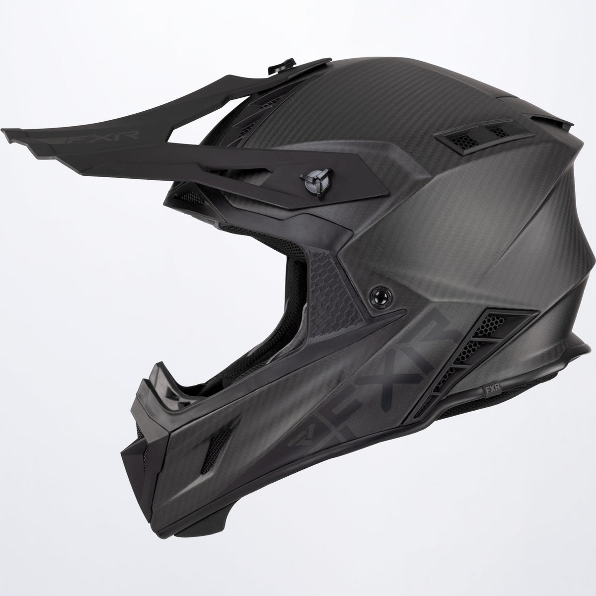 FXR Helium Carbon Skoterhjälm med D-Ring