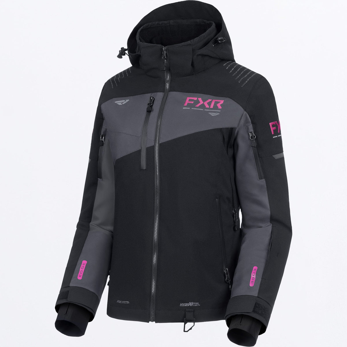 FXR Dam Edge 2-in-1 Skoterjacka i svart/Asphalt