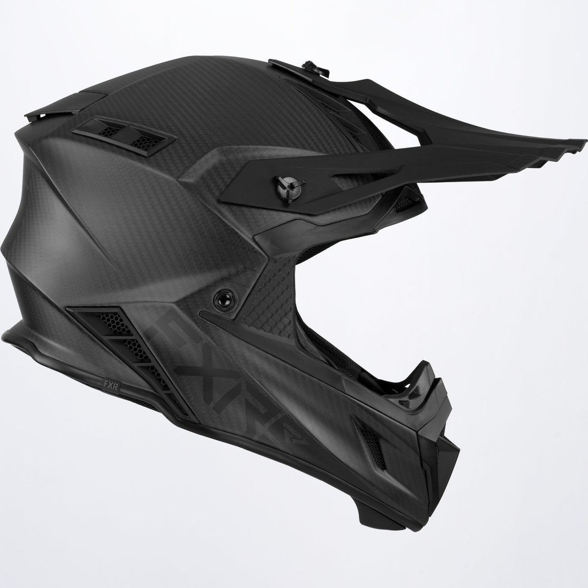FXR Helium Carbon Skoterhjälm med D-Ring