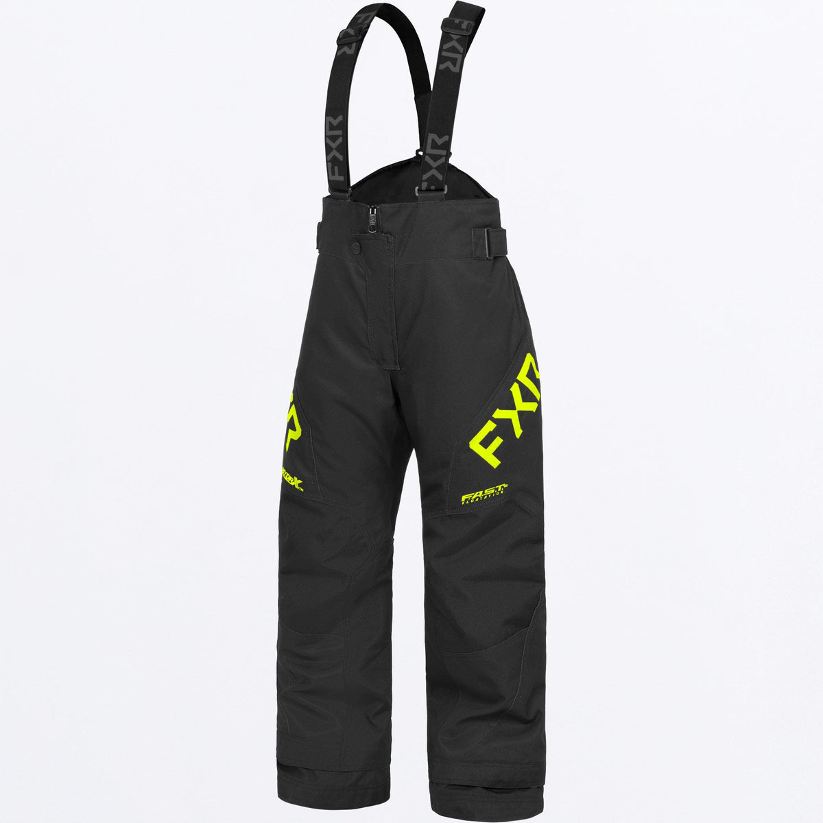 FXR Junior Clutch skoterbyxor i svart/Hi-Vis