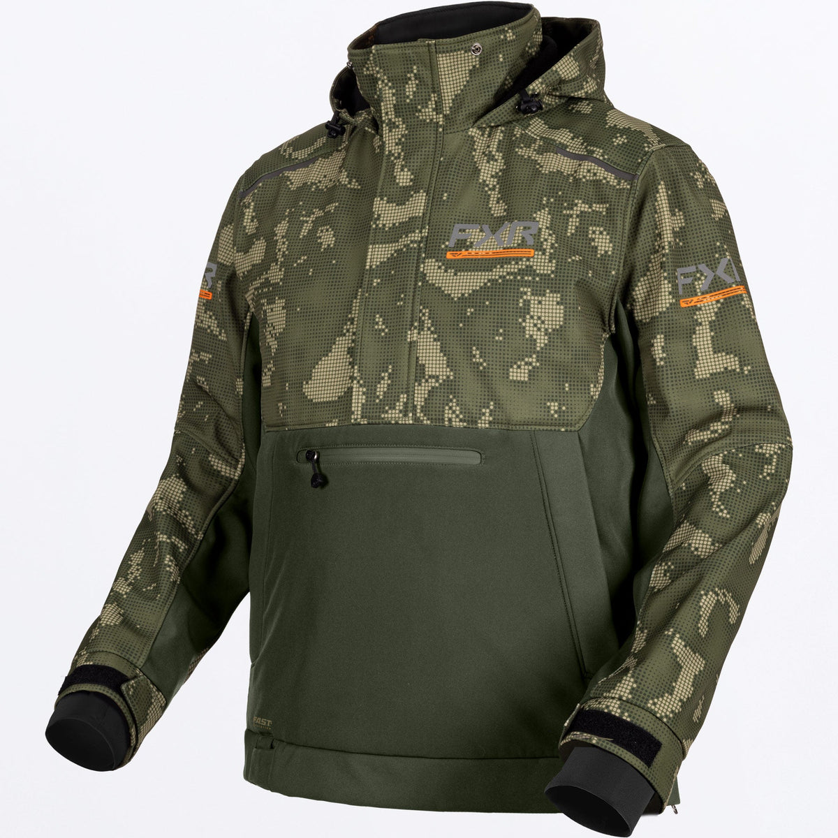 FXR Herr Evolution FX Tech Shell Anorak i MossShiftCover/armégrön