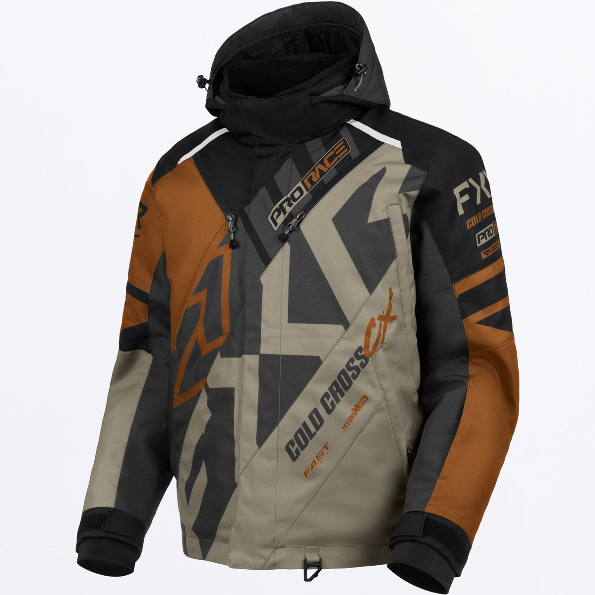 FXR Herr Cold Cross CX Skoterjacka i Umber/Stone/svart