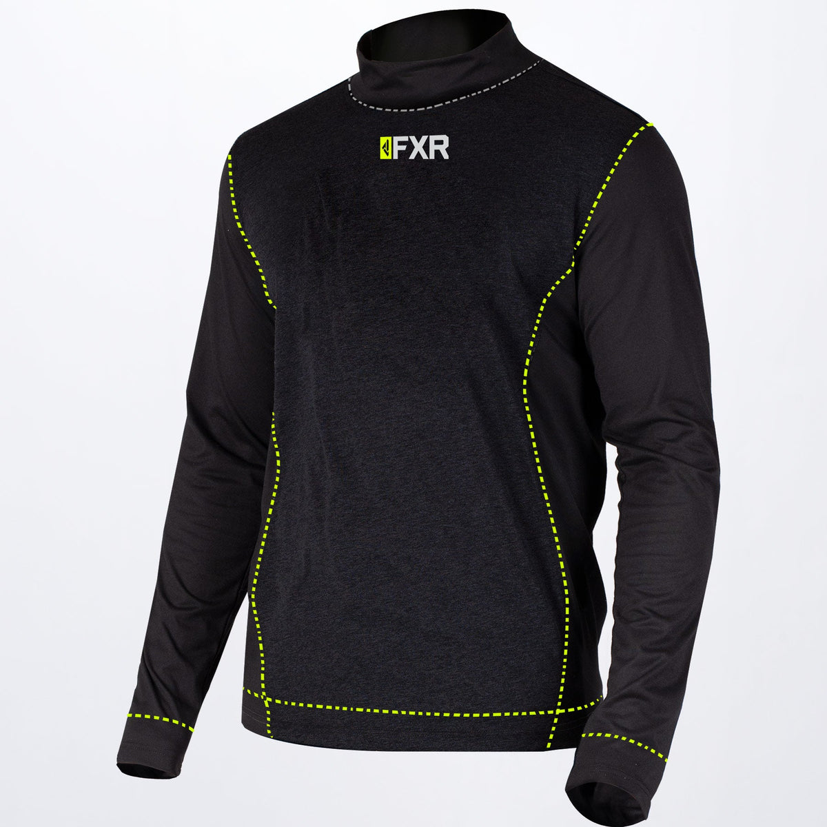 FXR Herr Vapour 20% Merino Mock Neck Longsleeve