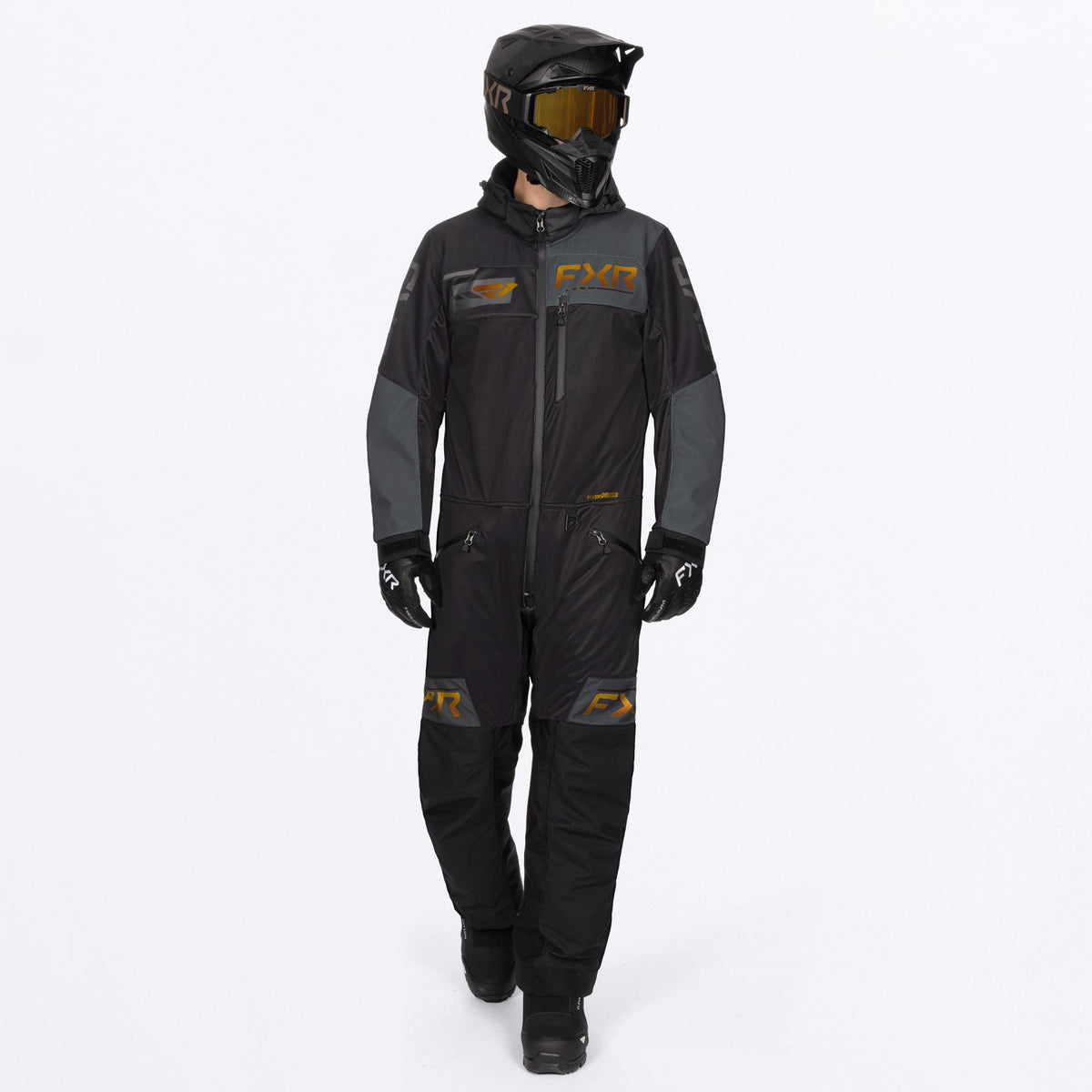FXR Herr Revo Lite Skoteroverall i svart/Asphalt/Kash