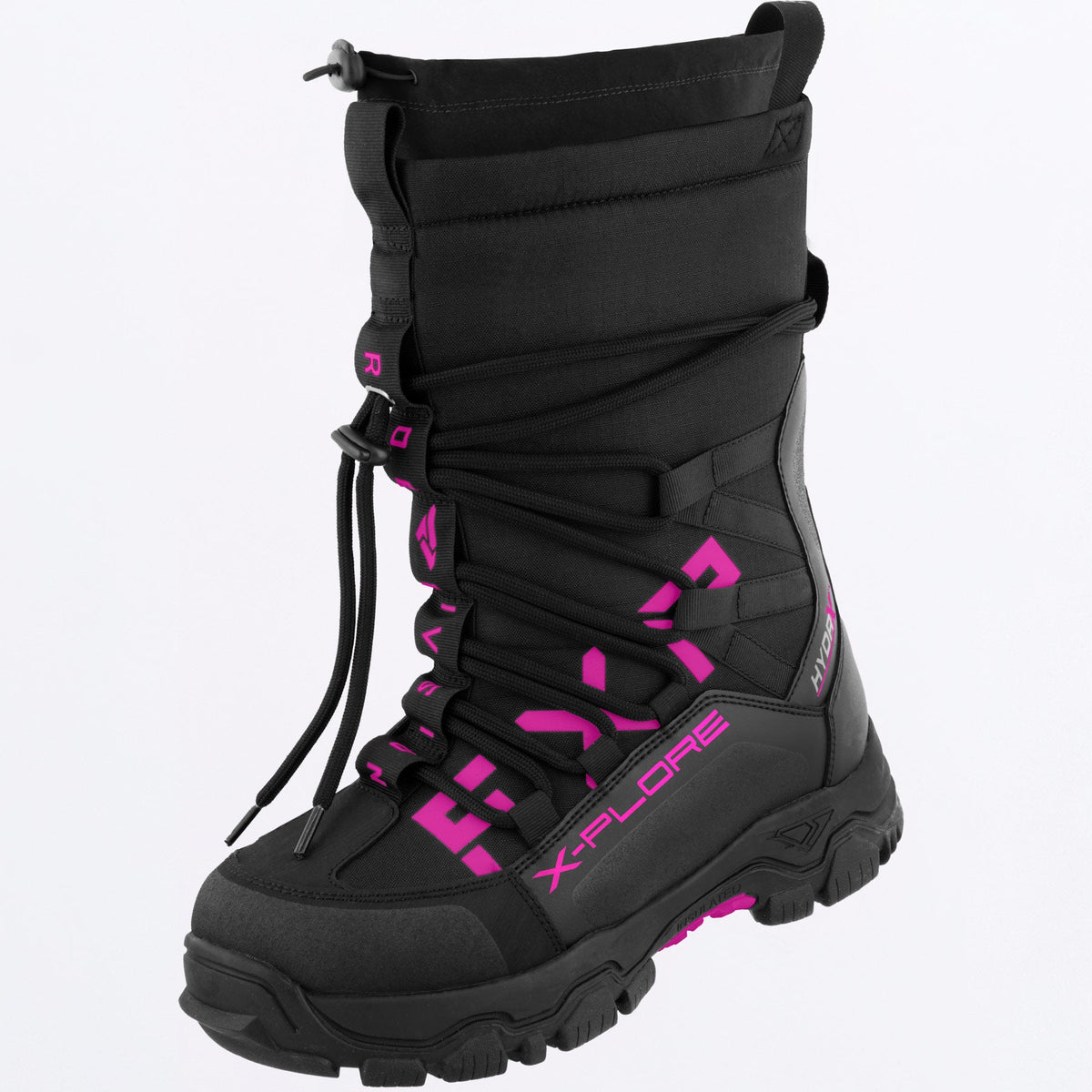 FXR X-Plore Short Boot i svart/fuchsia
