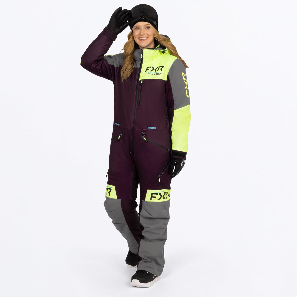 FXR Dam Revo F.A.S.T. Isolerad Skoteroverall i plommon/TI/Muted Vis