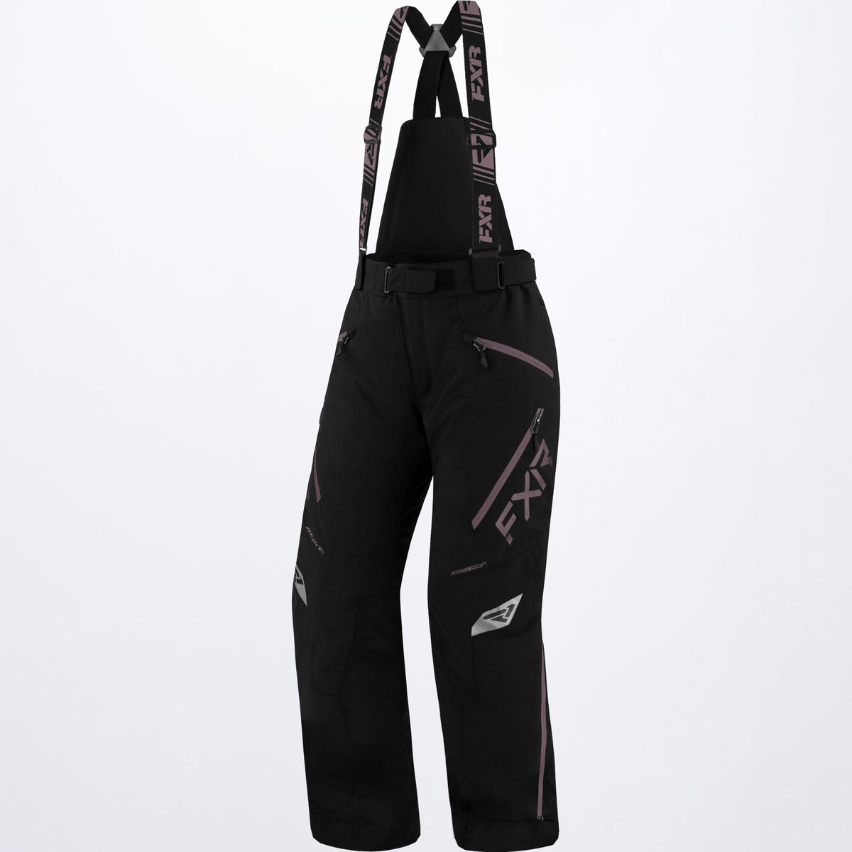 FXR Dam Edge Skoterbyxor i svart/Muted Grape