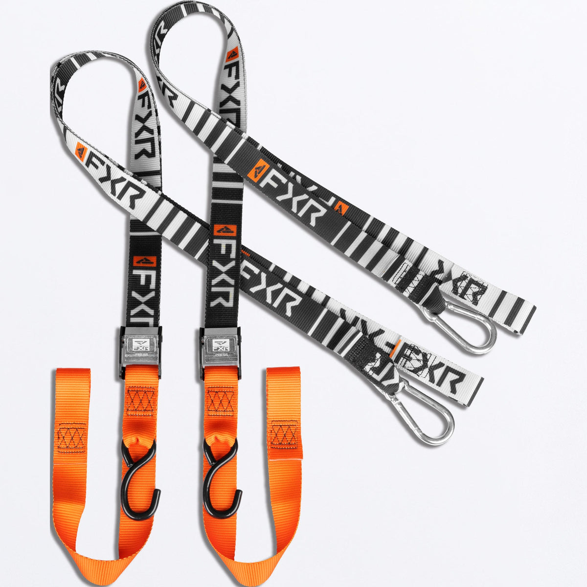 FXR 1.5" Tie-Down Straps i svart/orange