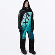 FXR Dam CX F.A.S.T. Isolerad Skoteroverall i svart/Mint Fade