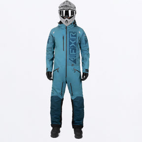 FXR Herr Helium Isolerad Skoteroverall i stålgrå/Dark Steel