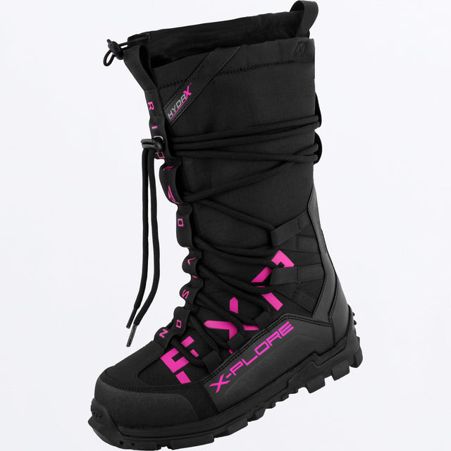 FXR X-Plore Boot i svart/fuchsia