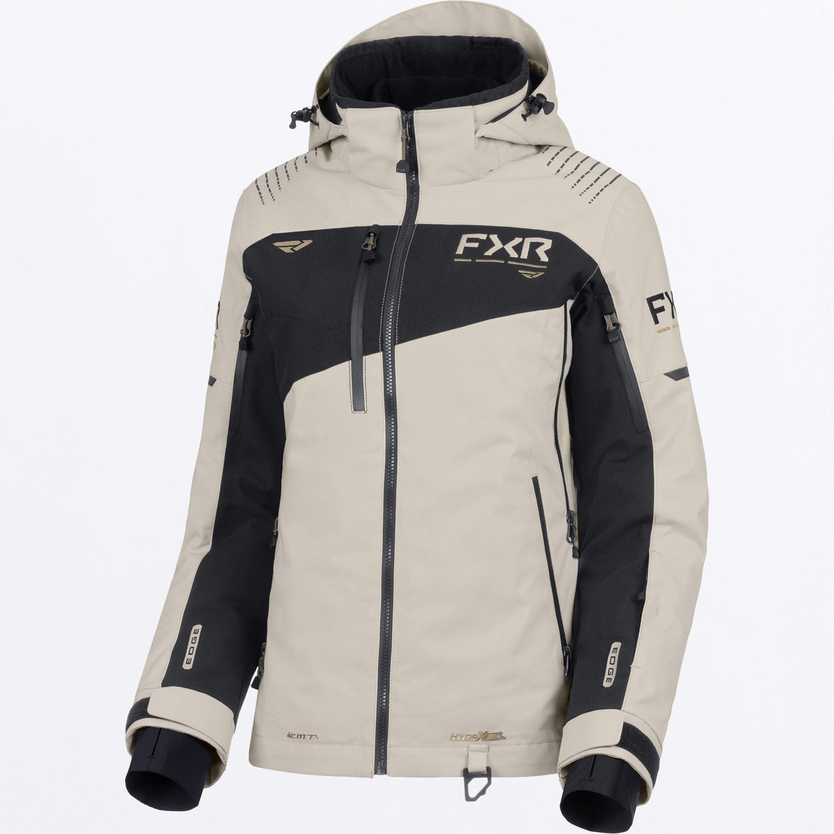 FXR Dam Edge 2-in-1 Skoterjacka i sandfärgad/svart