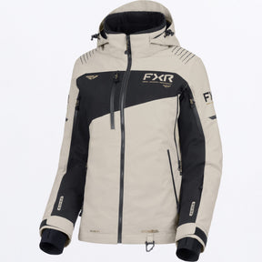FXR Dam Edge 2-in-1 Skoterjacka i sandfärgad/svart