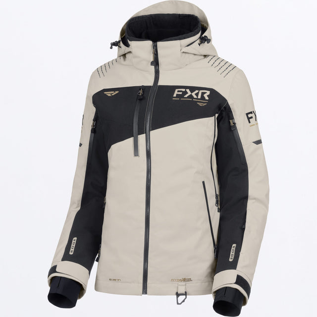FXR Dam Edge 2-in-1 Skoterjacka i sandfärgad/svart