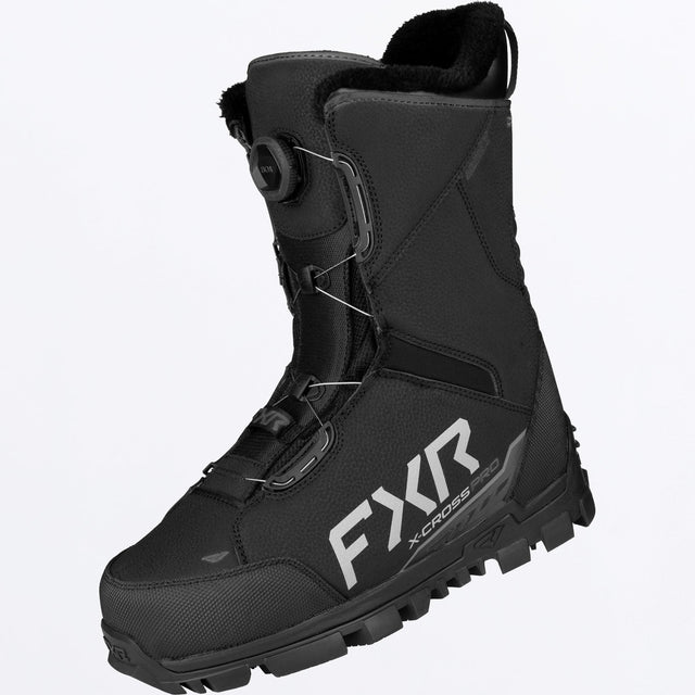 FXR X-Cross Pro BOA skoterkängor i svart/grå