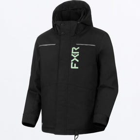 FXR Barn Kicker Skoterjacka i svart/Lt. Sage