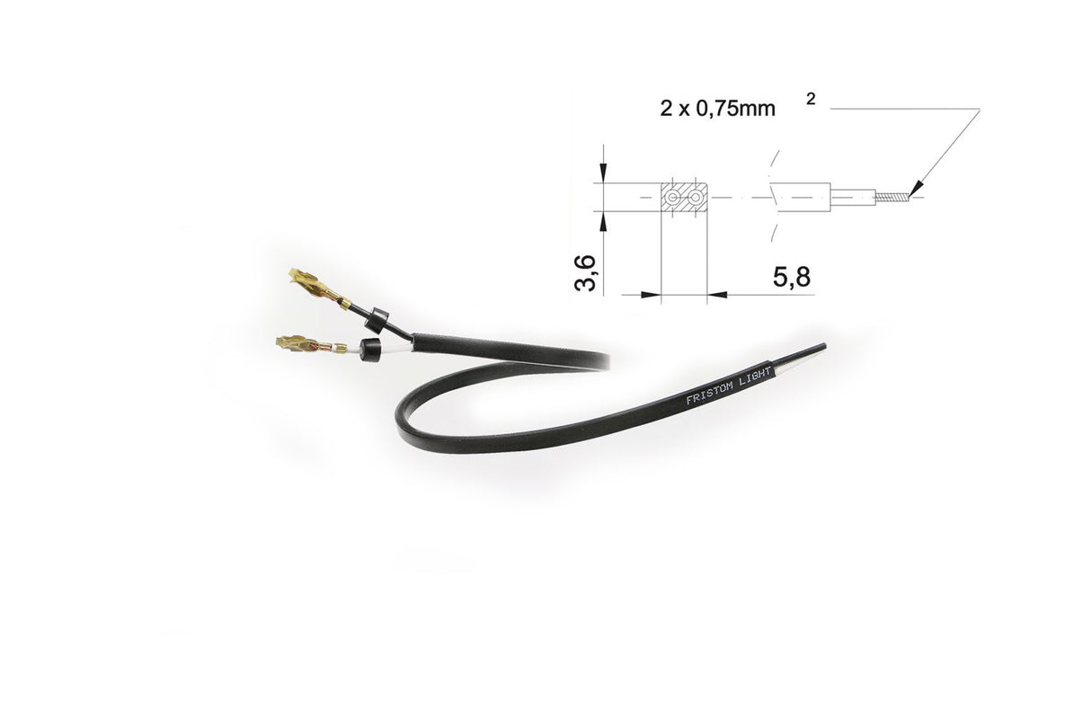 Kabel 500Mm Med Kabelskor