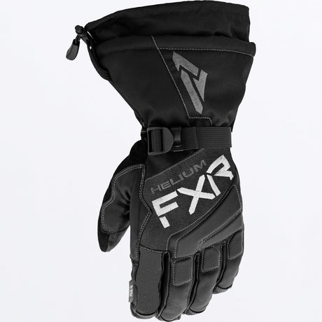 FXR Hybrid Helium Leather Gauntlet Skoterhandskar i svart