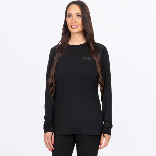 FXR Dam Surge Bamboo Longsleeve i svart