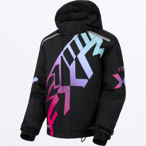 FXR Junior Cold Cross CX Skoterjacka i svart/Twilight
