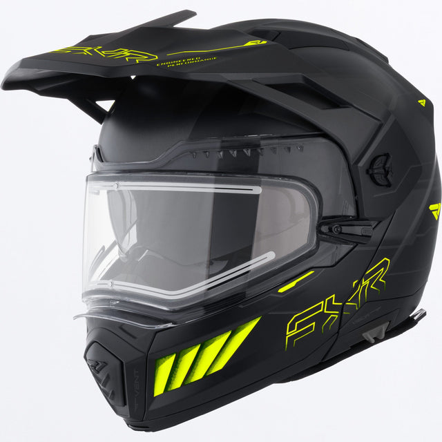 FXR Maverick X Pro Skoterhjälm i svart/Hi-Vis