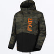 FXR Barn Kicker Skoterjacka i Army Camo/orange