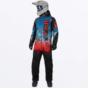 FXR Herr Helium Isolerad Skoteroverall i Blue-Red Haze