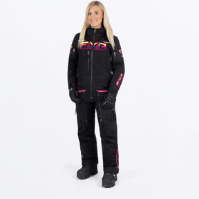 FXR Dam Maverick F.A.S.T. Isolerad Skoteroverall i svart/Neon Fusion
