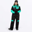 FXR Junior Revo Skoteroverall i svart/mintgrön/Razz