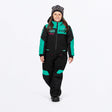 FXR Barn Revo Skoteroverall i svart/mintgrön/Razz