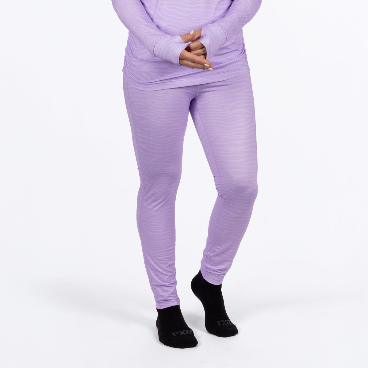 FXR Dam Atmosphere Skoterbyxor i Lavender Zebra