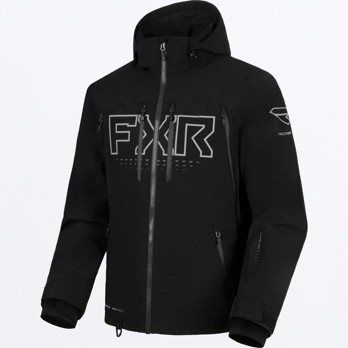 FXR Herr Helium Pro 3-in-1 Skoterjacka i svart/grå