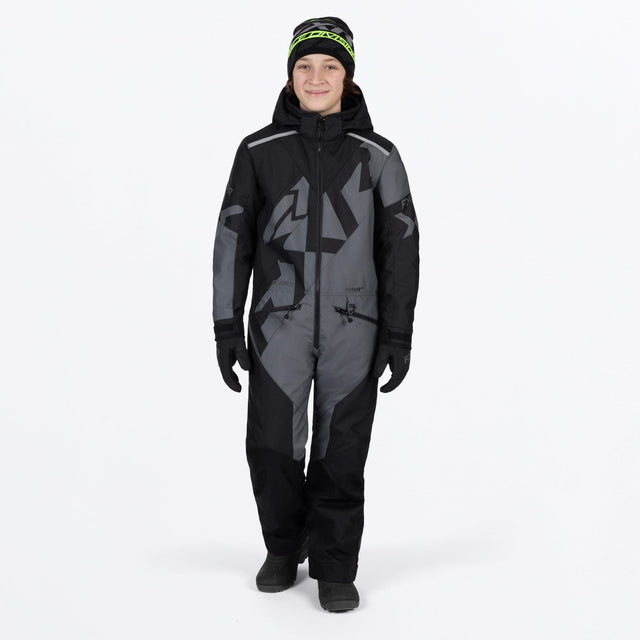FXR Junior Cold Cross CX Skoteroverall i svart/koksgrå