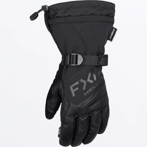 FXR Herr Helium Hybrid Gauntlet Skoterhandskar i svart