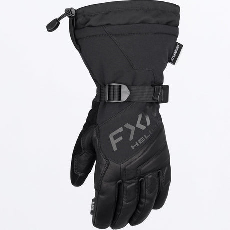 FXR Herr Helium Hybrid Gauntlet Skoterhandskar i svart