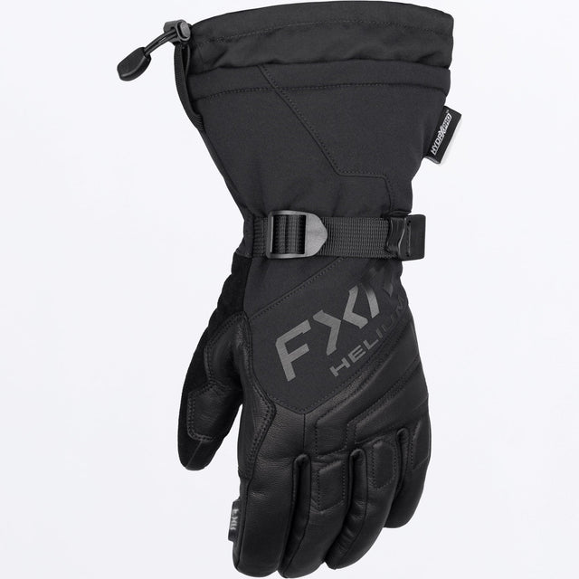 FXR Herr Helium Hybrid Gauntlet Skoterhandskar i svart
