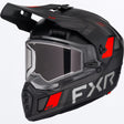 FXR Clutch X Skoterhjälm med E-Shield i svart/röd
