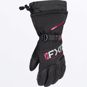 FXR Fusion skoterhandskar för dam i svart/Razz