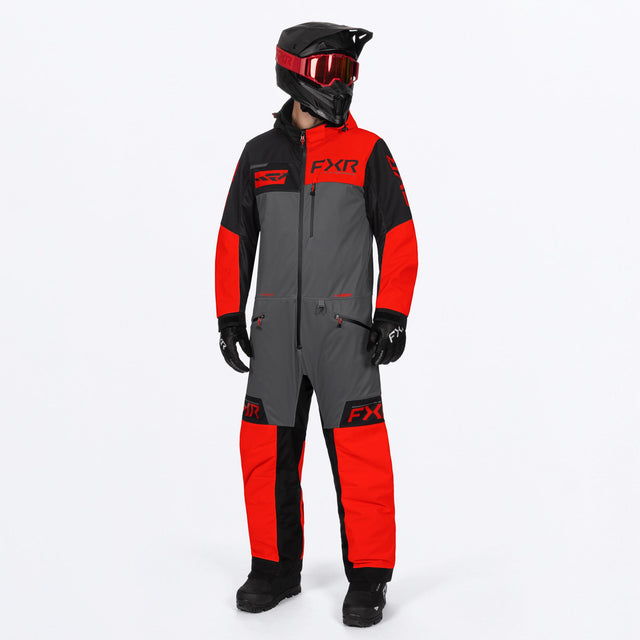 FXR Herr Revo F.A.S.T. Isolerad Skoteroverall i röd/Ti/svart