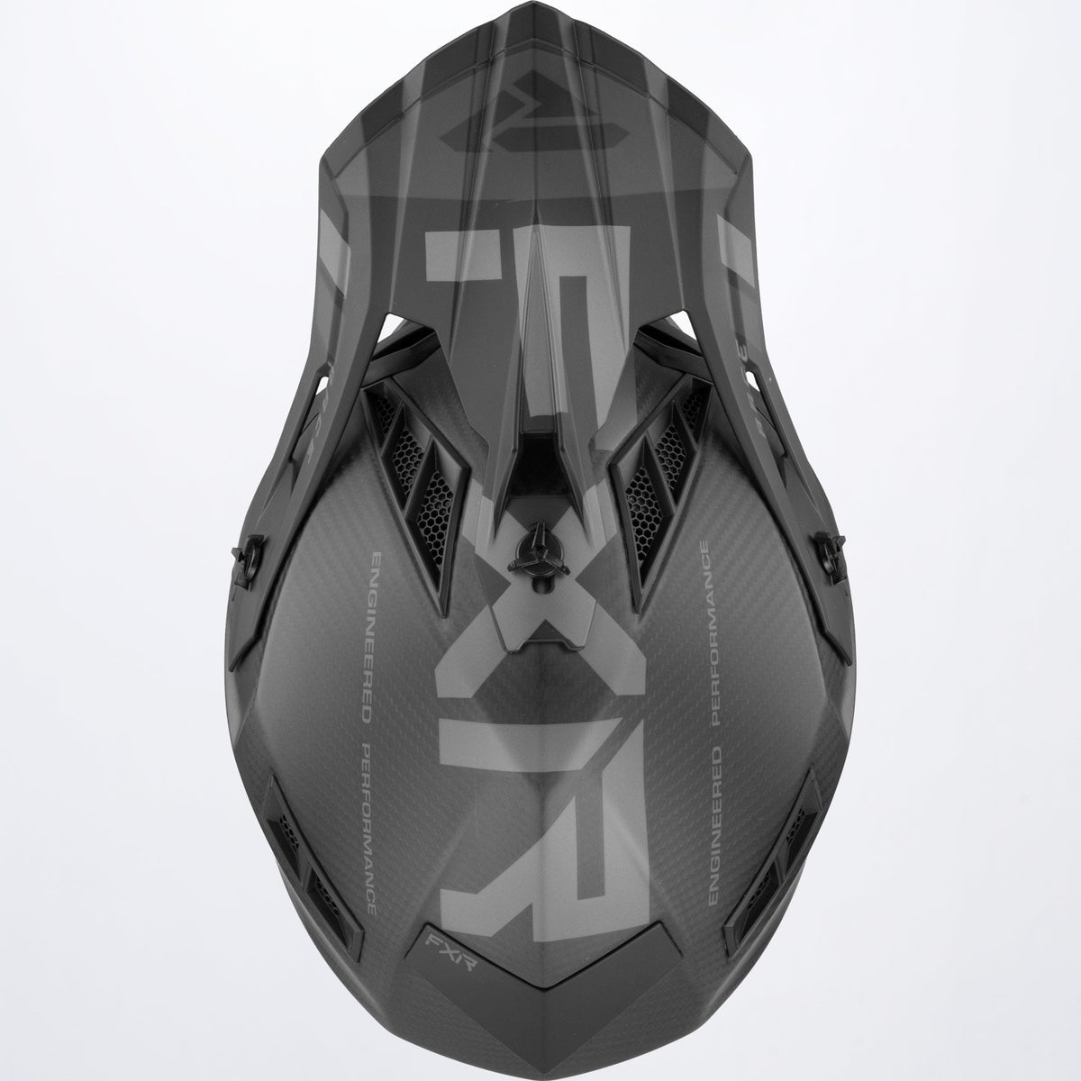 FXR Helium Carbon Alloy Skoterhjälm med FIDLOCK