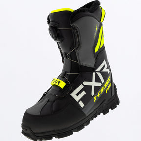 FXR X-Cross Pro BOA skoterkängor i svart/Hi-Vis