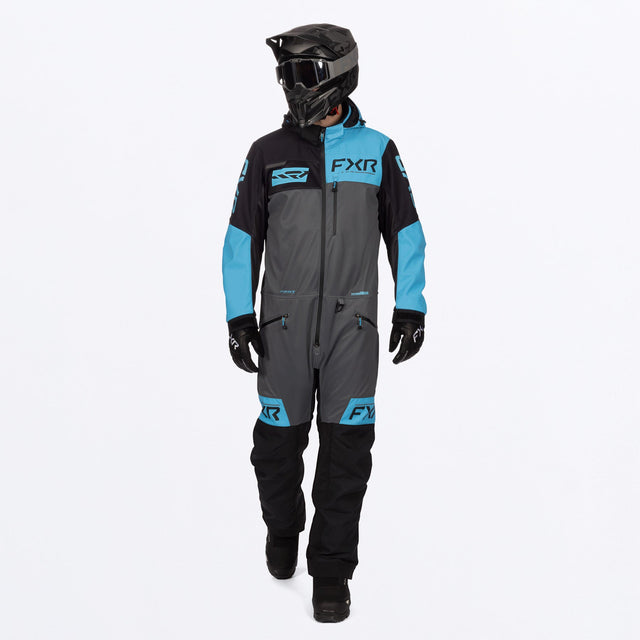 FXR Herr Revo F.A.S.T. Isolerad Skoteroverall i blå/Ti/svart