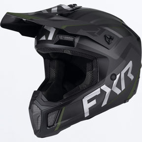FXR Clutch Evo skoterhjälm i svart/armégrön