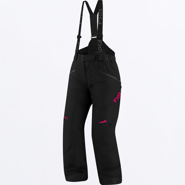 FXR Fresh skoterbyxor för dam i svart/Razz