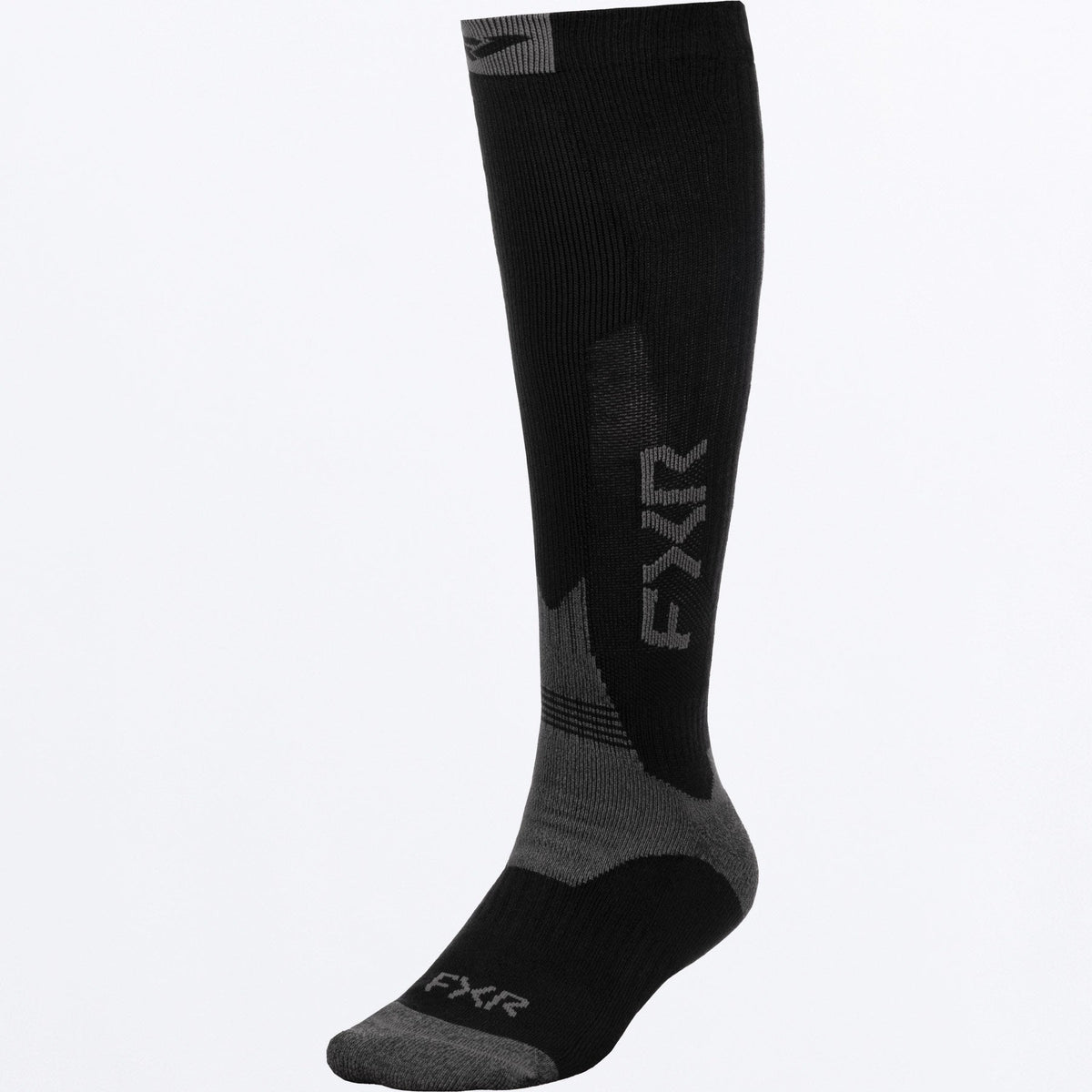 FXR Boost Performance Strumpor (2 pack) i svart/koksgrå