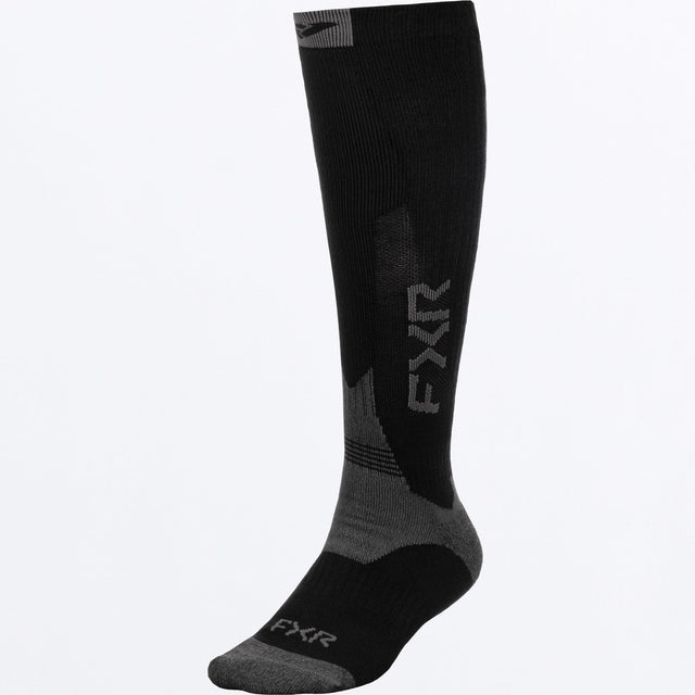 FXR Boost Performance Strumpor (2 pack) i svart/koksgrå