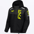 FXR Junior Helium Skoterjacka i svart/Asphalt/Hi-Vis