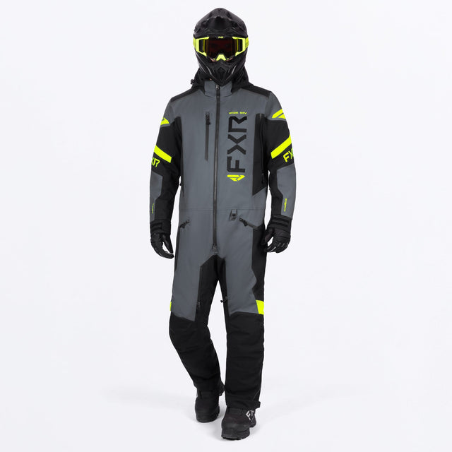 FXR Herr Helium Isolerad Skoteroverall i koksgrå/Hi-Vis